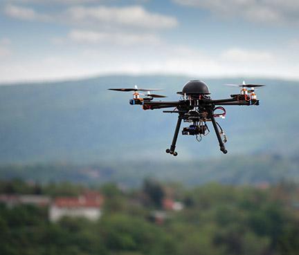 drone in flight